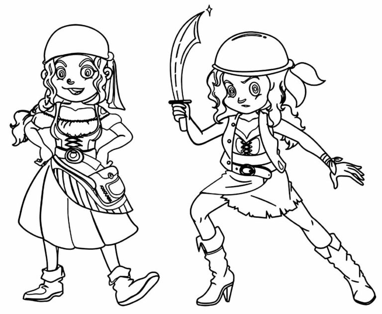 Desenhos de Pirata para colorir - Bora Colorir