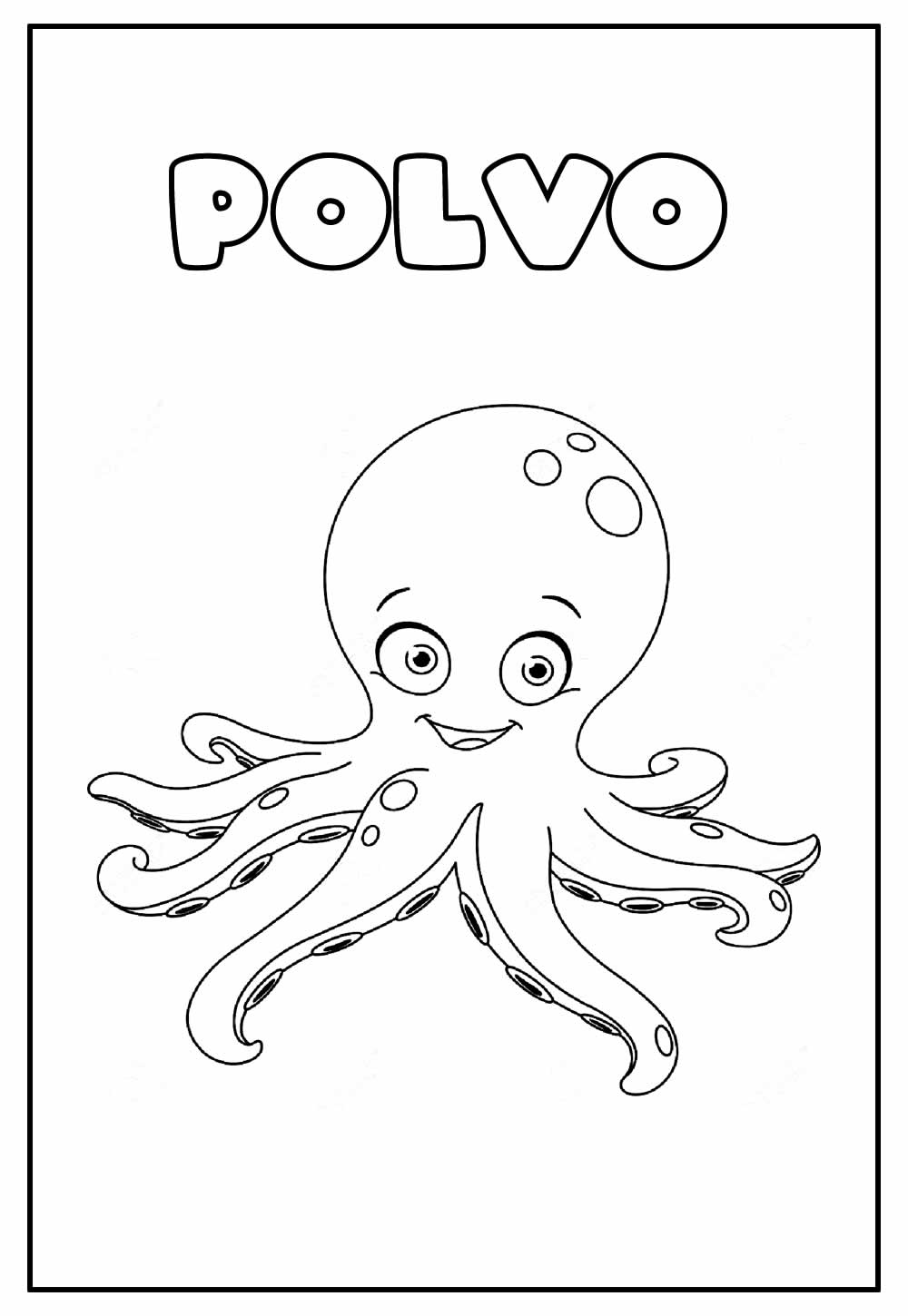 Desenhos De Polvo Para Colorir Bora Colorir