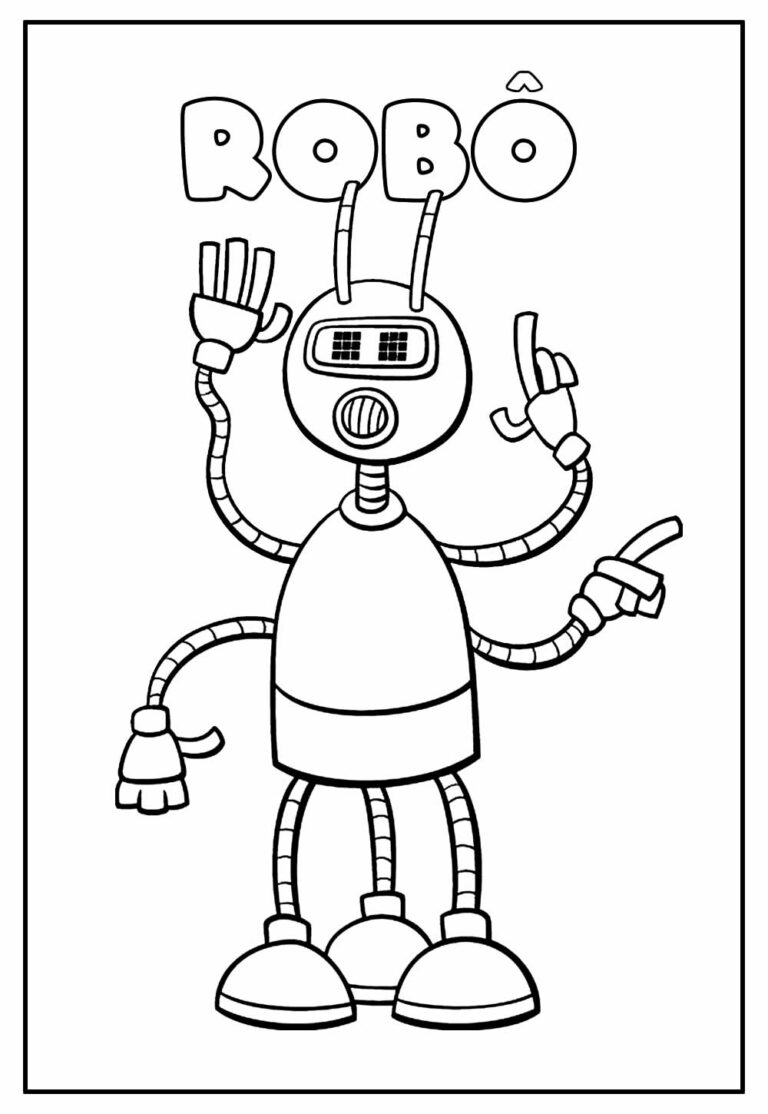 Desenhos de Robô para colorir - Bora Colorir