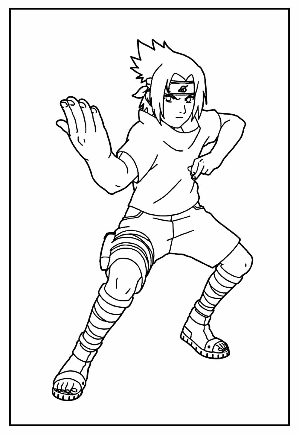 Desenho de Naruto para colorir