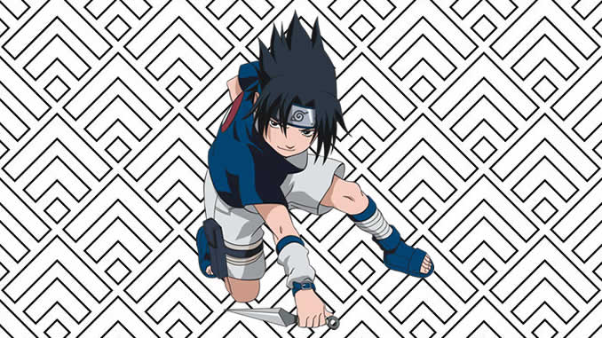 Desenhos para Colorir Sasuke Uchiha 1