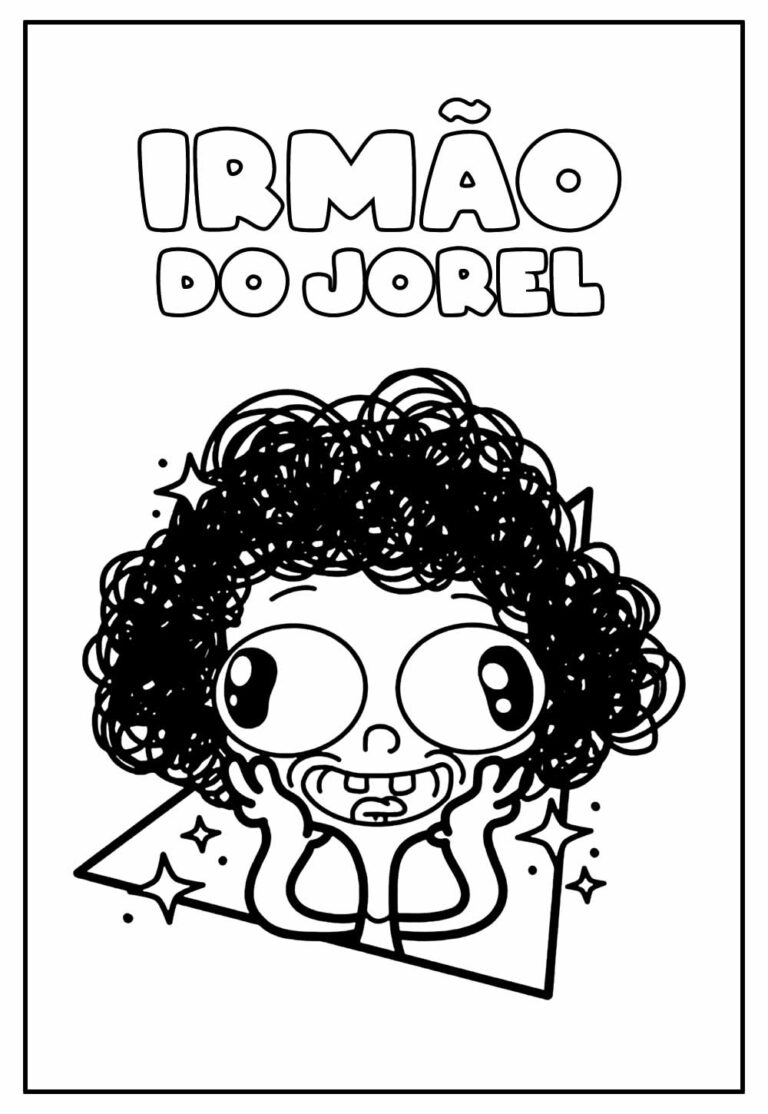 Desenhos do Irmão do Jorel para colorir - Bora Colorir