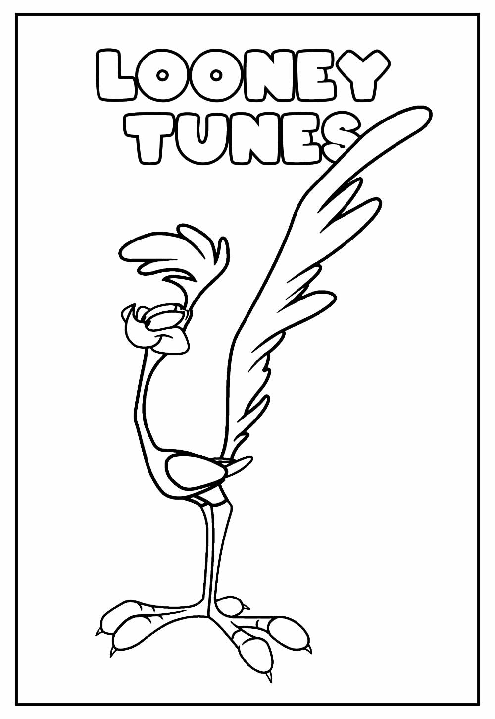 Desenho Educativo de Looney Tunes para colorir