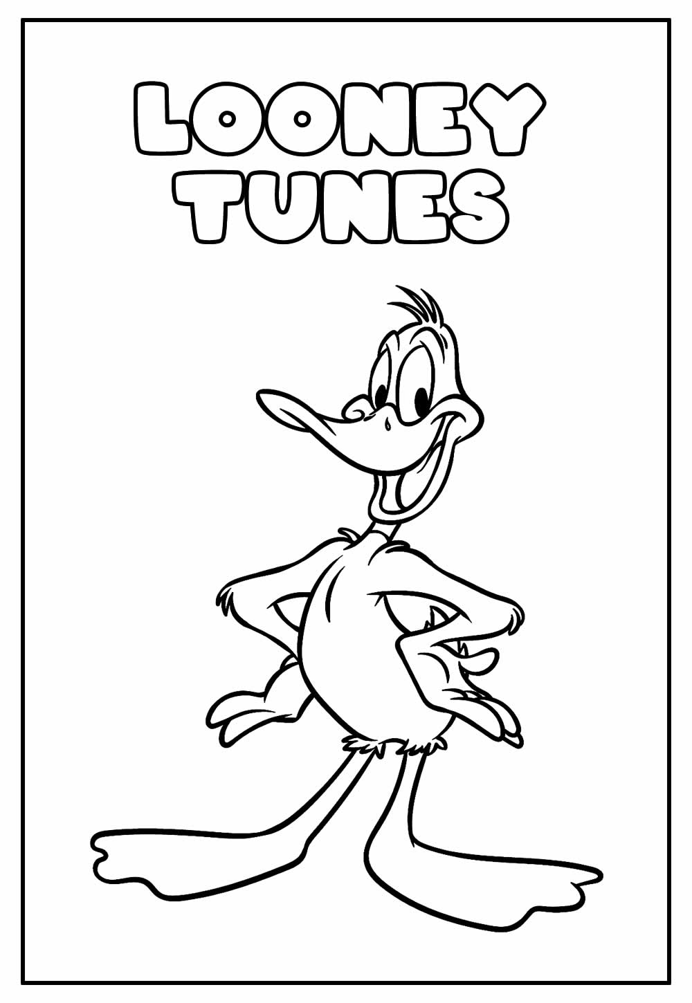 Desenho Educativo de Looney Tunes para colorir