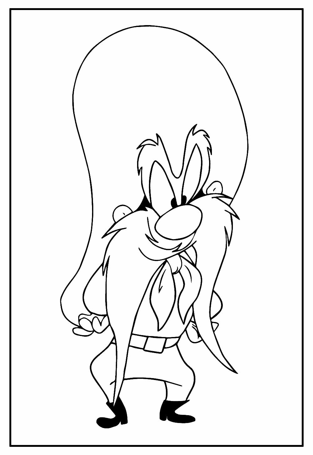 Desenho de Looney Tunes para pintar