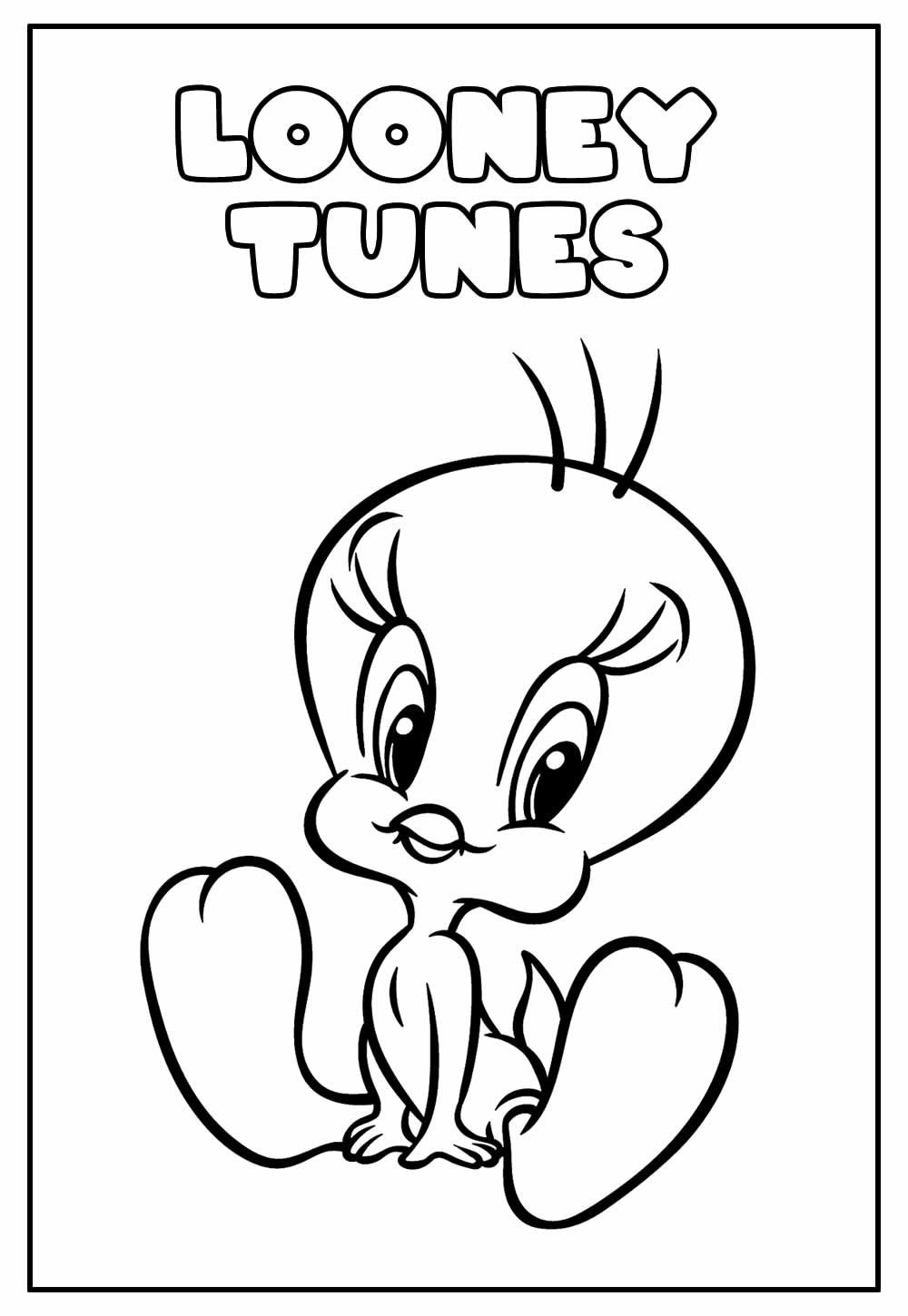 Desenho Educativo para colorir de Looney Tunes