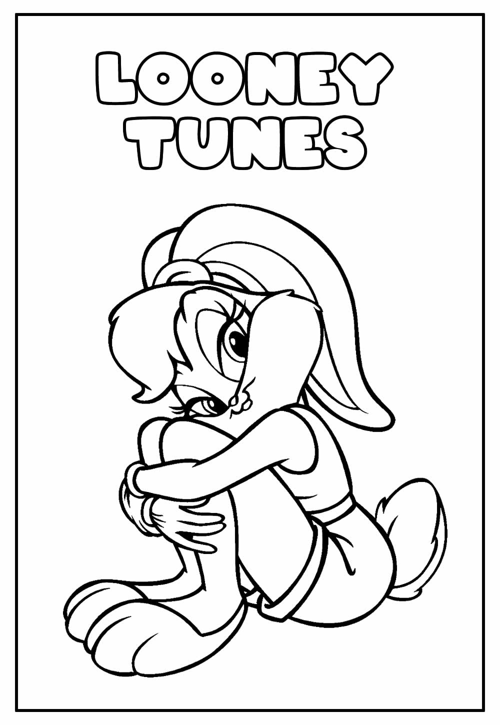 Desenho para pintar de Looney Tunes