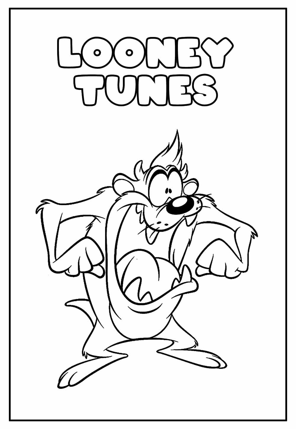 Desenho Educativo para colorir de Looney Tunes