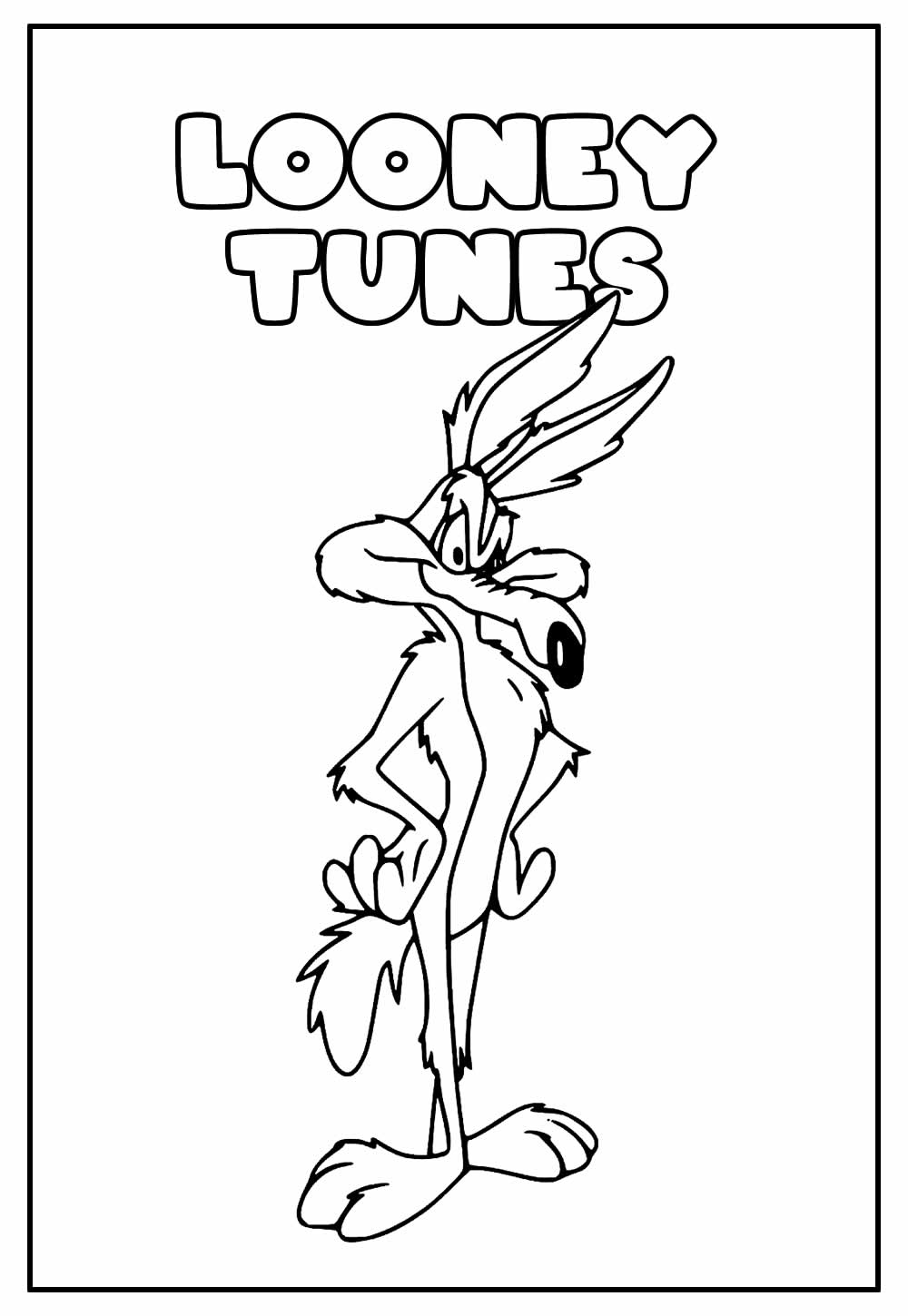 Desenho Educativo para colorir de Looney Tunes