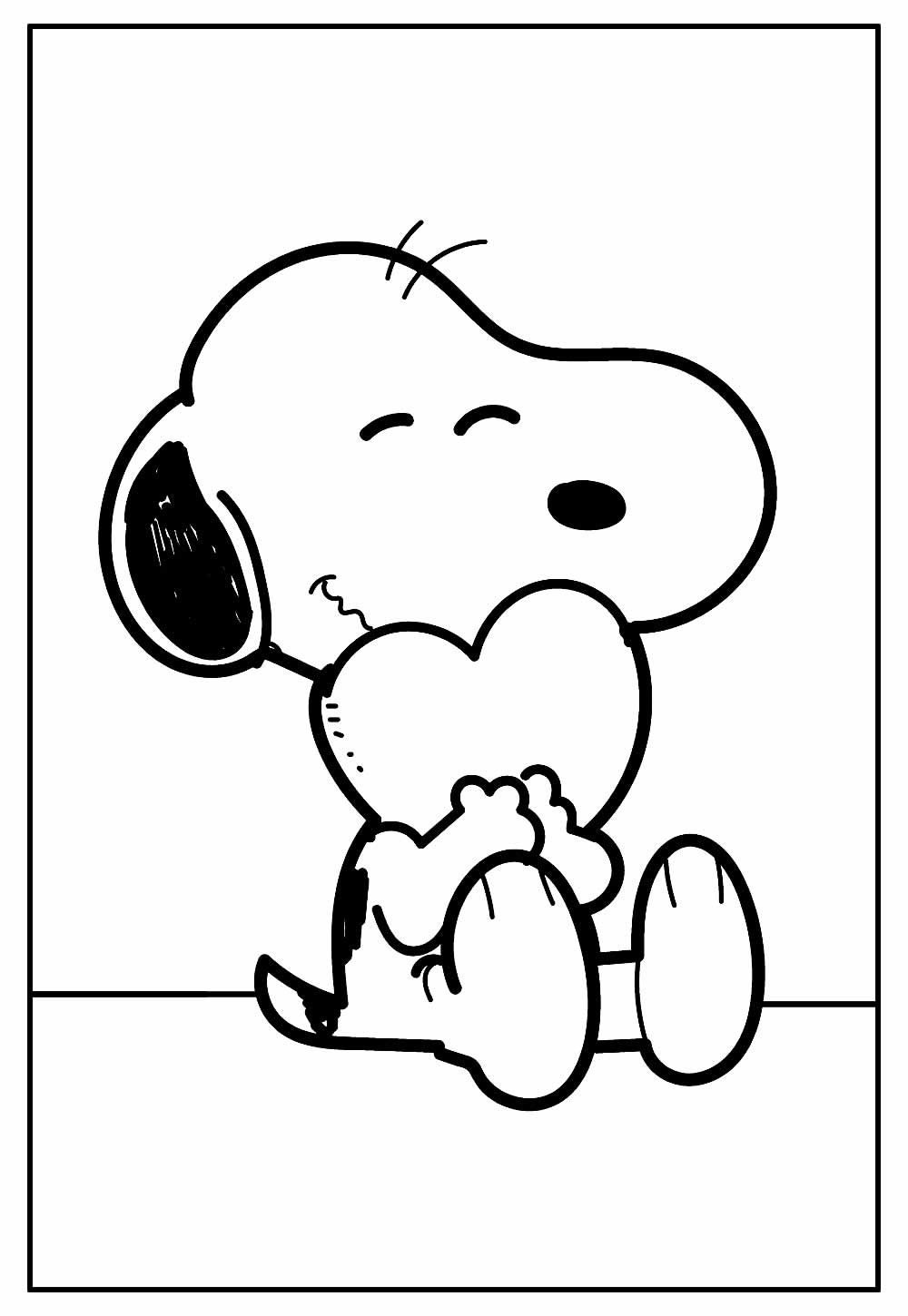 Snoopy para pintar