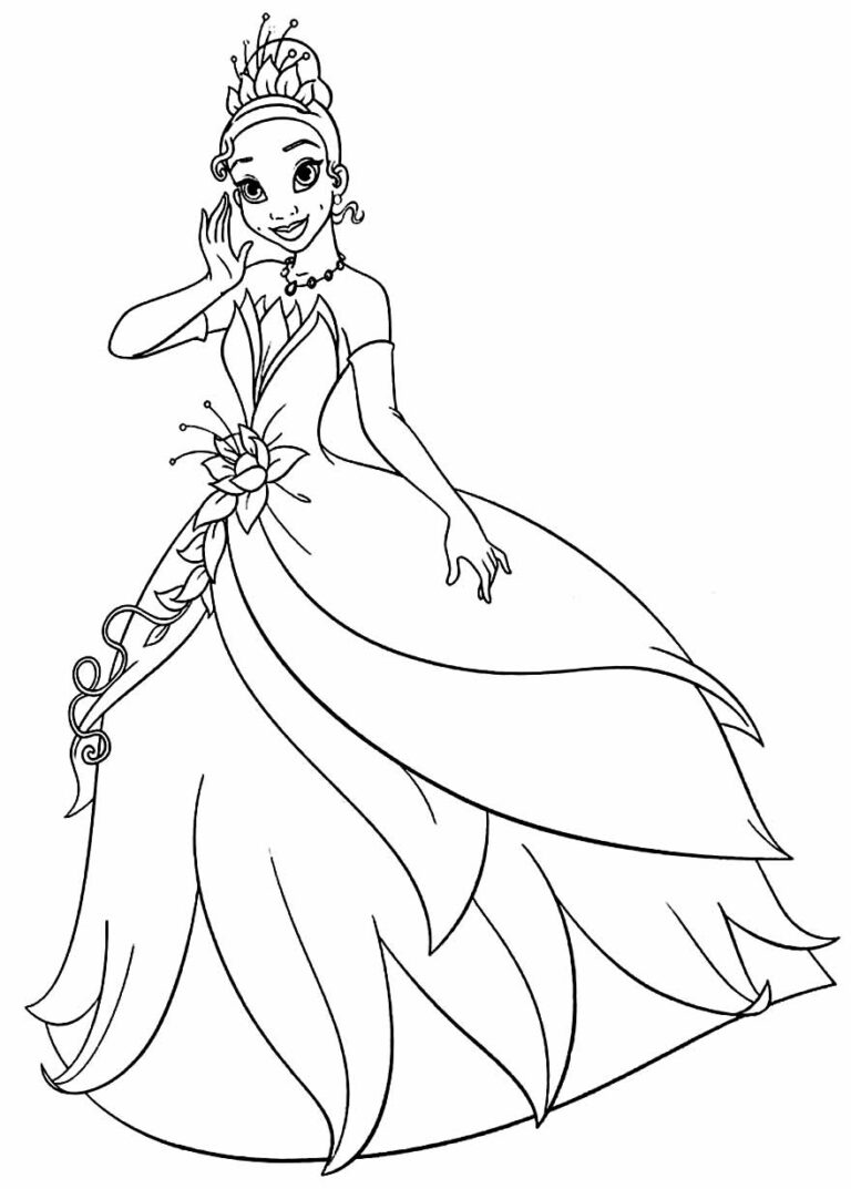 Desenhos Da Princesa Tiana Para Colorir Bora Colorir