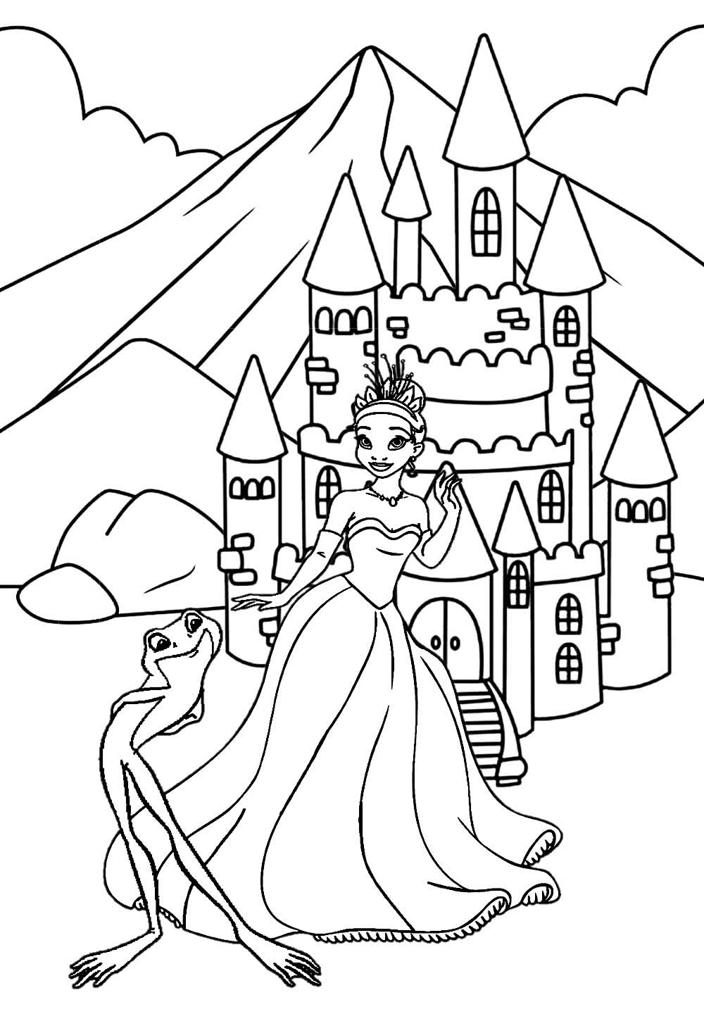 Desenhos TIana Colorir