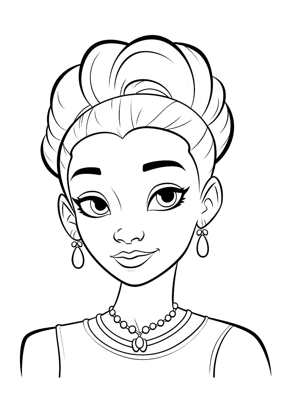 Desenhos TIana Colorir