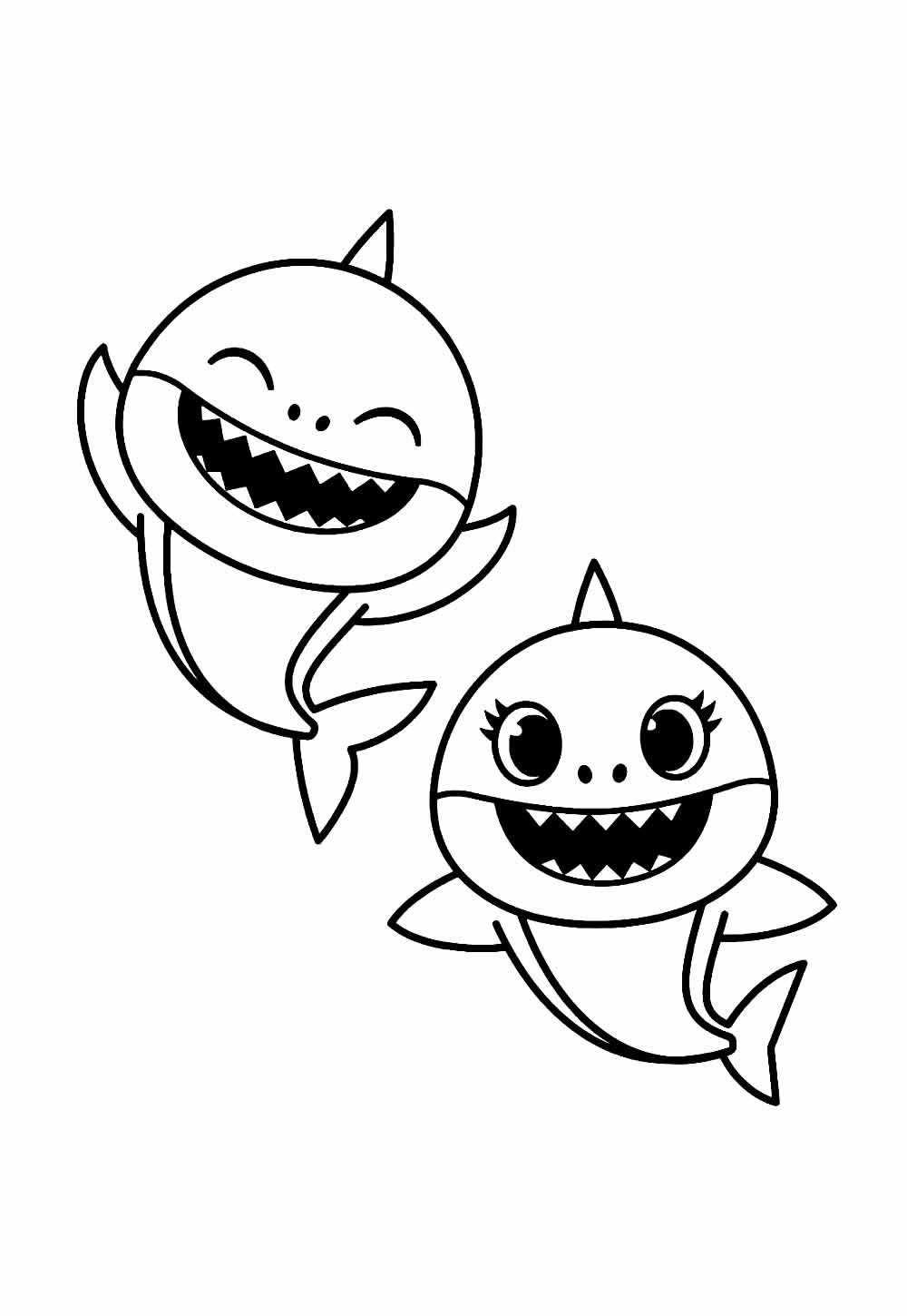 Baby Shark para pintar