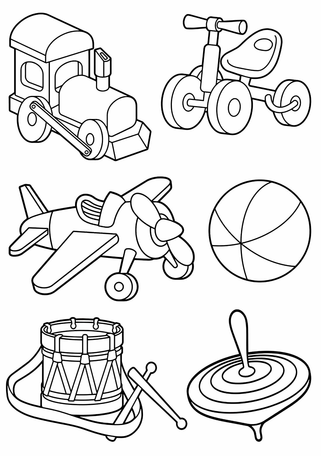 Desenhos de Brinquedos para Colorir Para Colorir