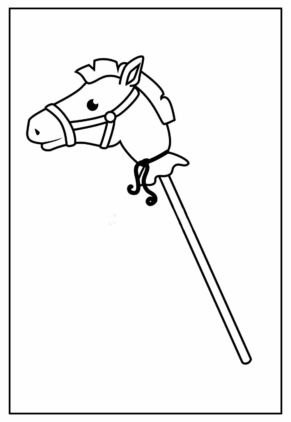 Desenho de Um cavalo de madeira para Colorir - Colorir.com