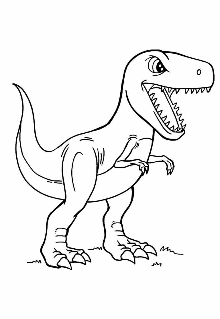 Desenhos de Dinossauros para colorir - Bora Colorir