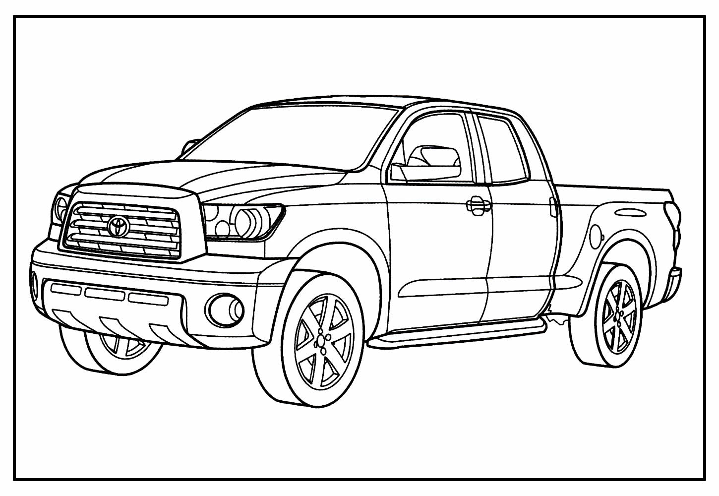 Desenho de Hilux para colorir