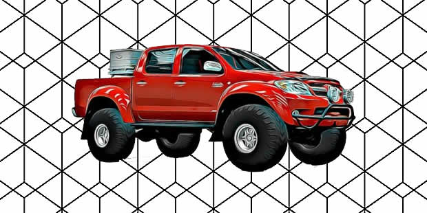 Desenhos de Hilux para imprimir e pintar