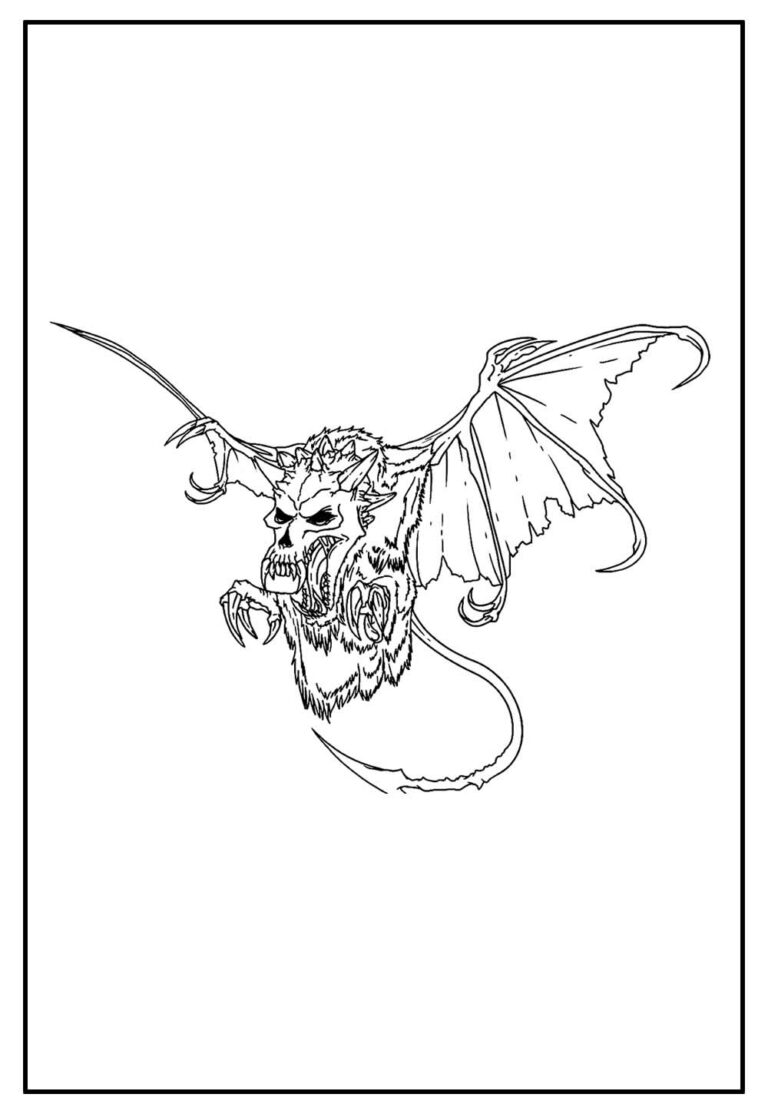 Desenhos de Monstros Assustadores para colorir - Bora Colorir