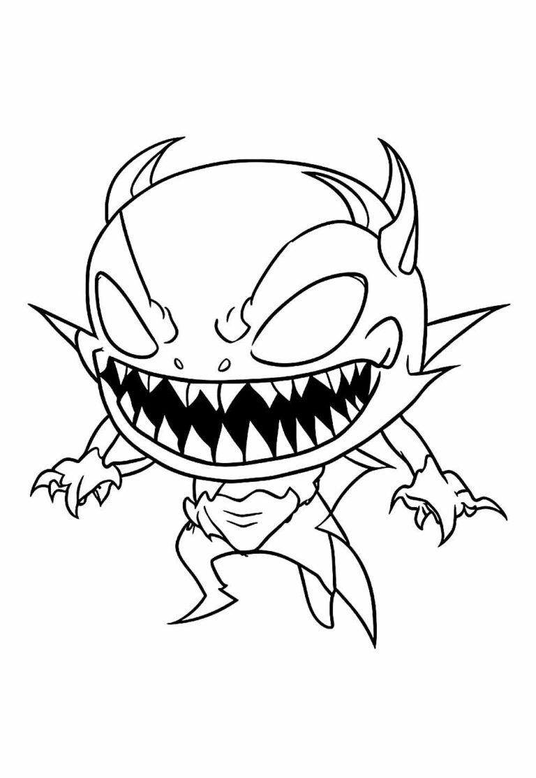 Desenhos de Monstros Assustadores para colorir - Bora Colorir