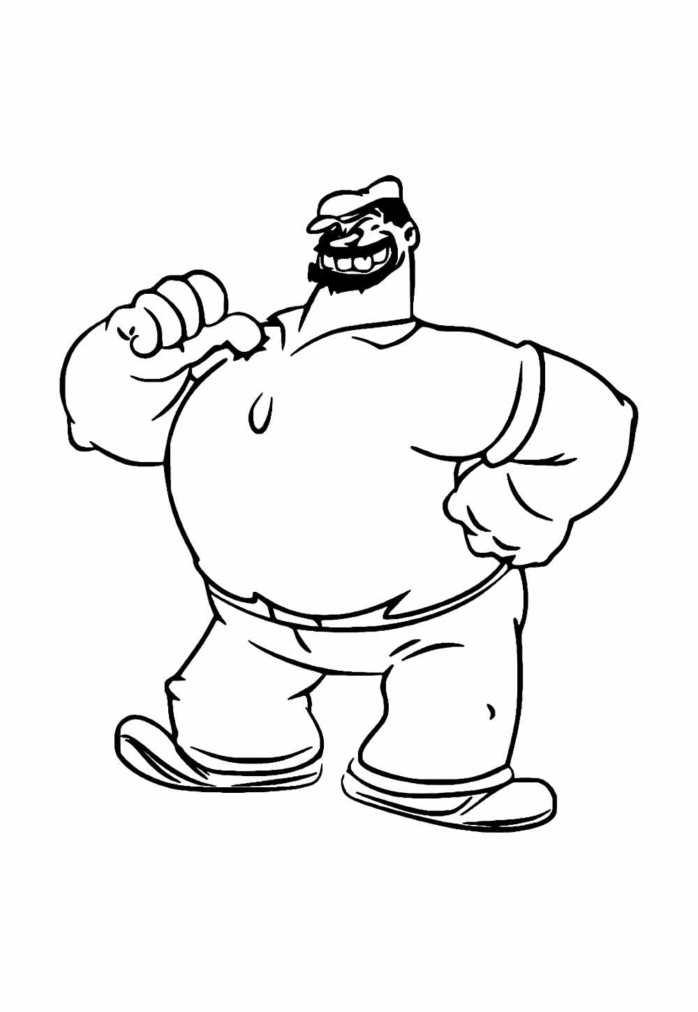 Desenho de Brutus para colorir