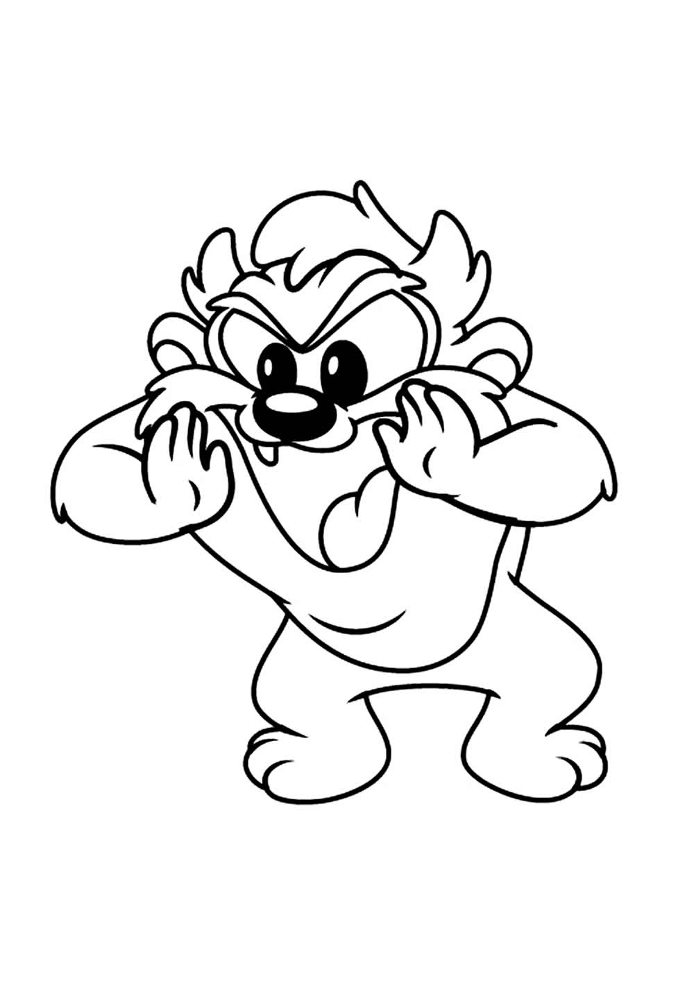 Desenhos Taz-Mania Colorir