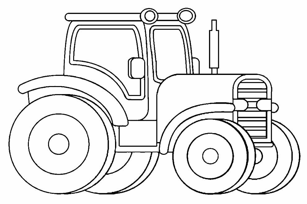 Desenhos De Trator Para Colorir Bora Colorir