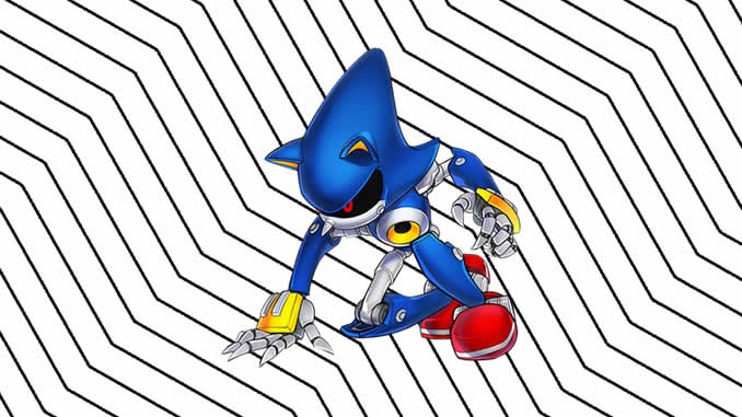 Desenhos de Metal Sonic 2 para Colorir e Imprimir 