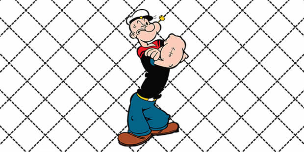 Desenhos do Popeye para imprimir e colorir