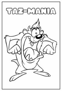 Desenhos Do Taz Mania Para Colorir Bora Colorir