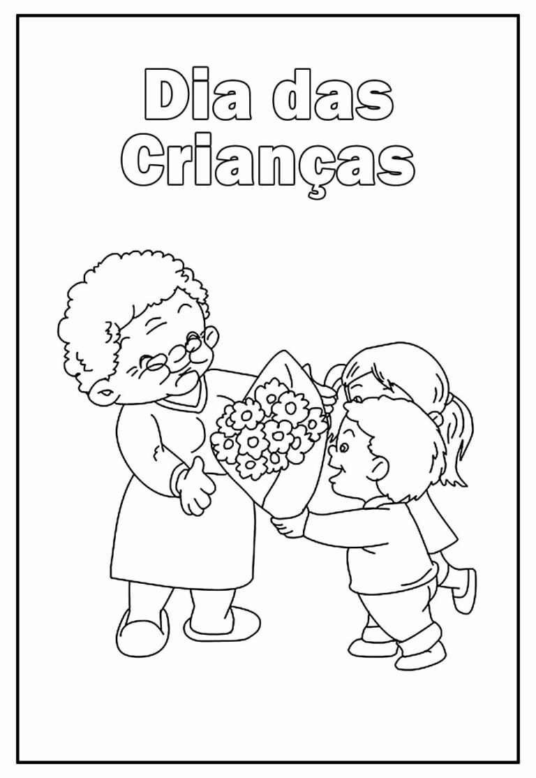 Desenhos De Dia Das Crianças Para Colorir Bora Colorir 2682