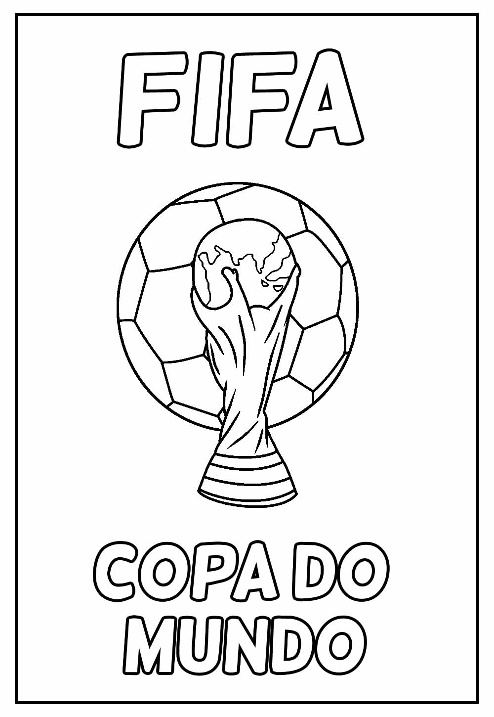 Muitos Desenhos Da Copa Do Mundo De Futebol Para Colorir Ou Preparar