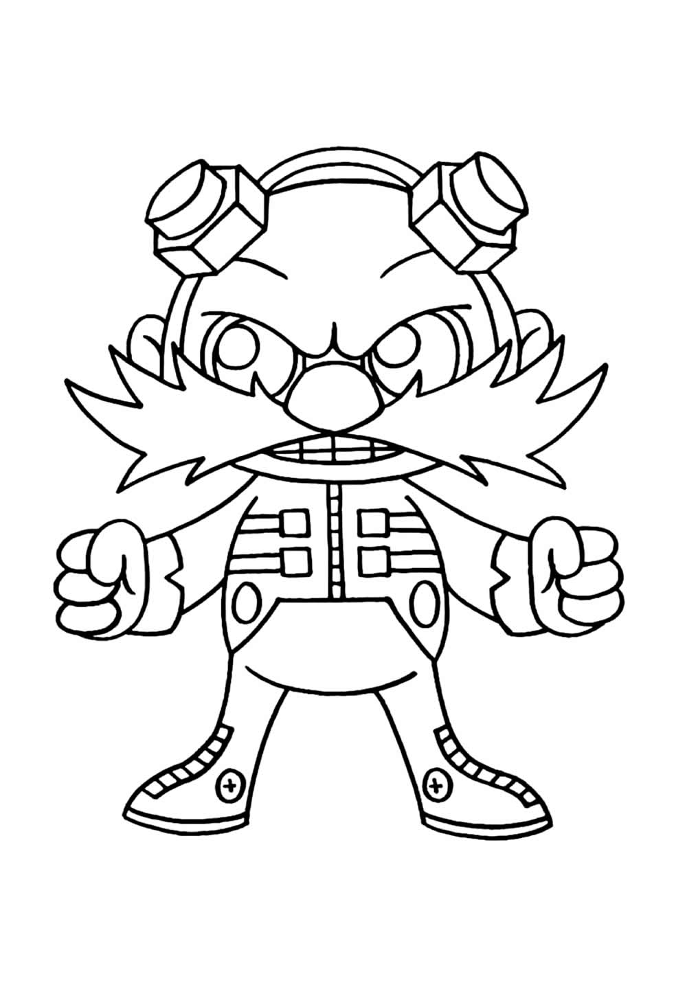 Desenho de Dr. Ivo Robotnik para colorir
