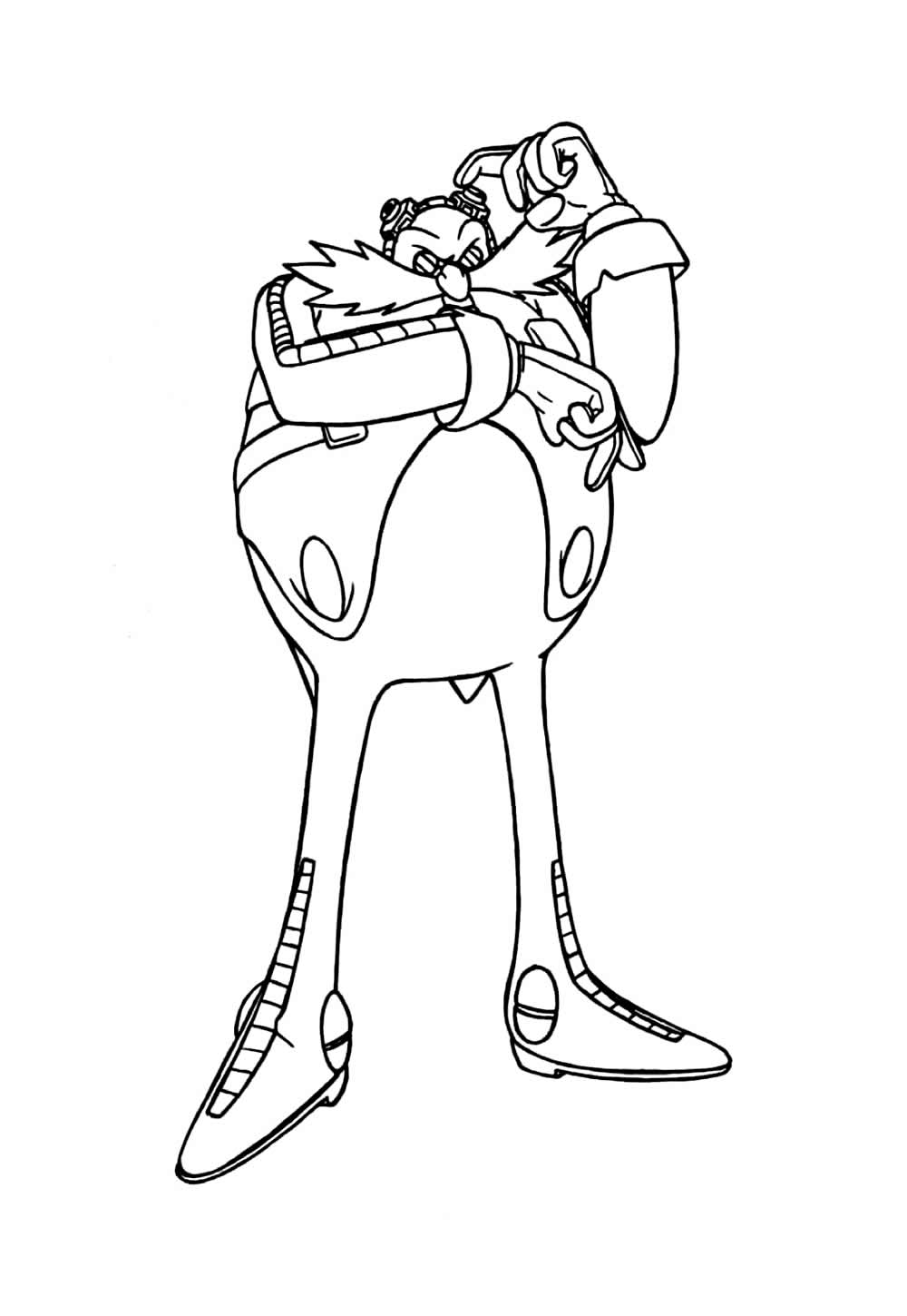 Dr. Ivo Robotnik para colorir e pintar