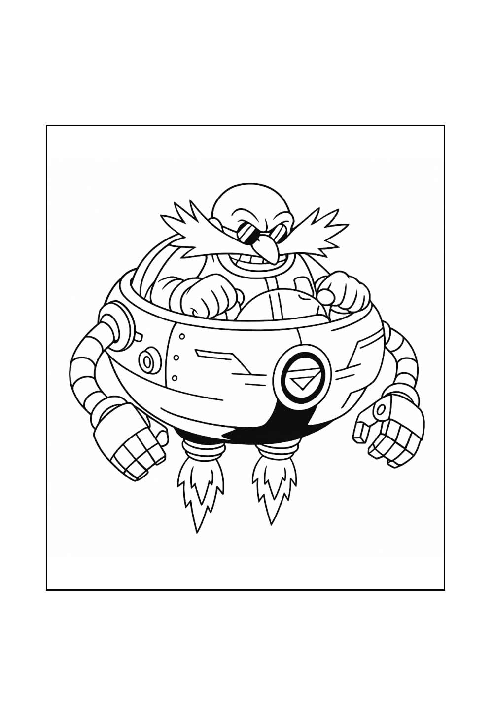 Desenho de Robotnik para colorir e pintar
