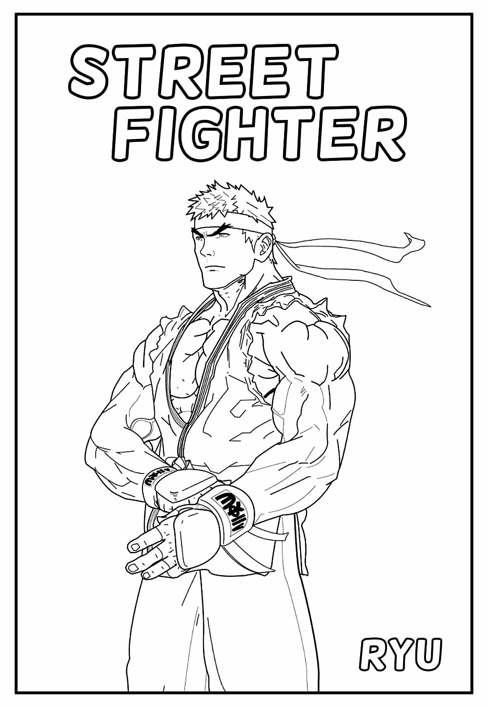 Desenho para colorir de Street Fighter