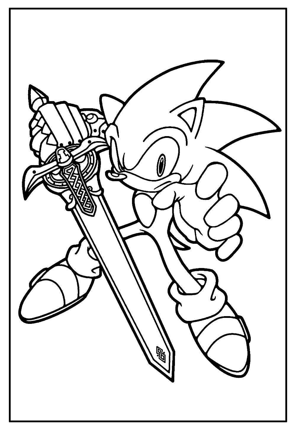Colorir desenho do Sonic