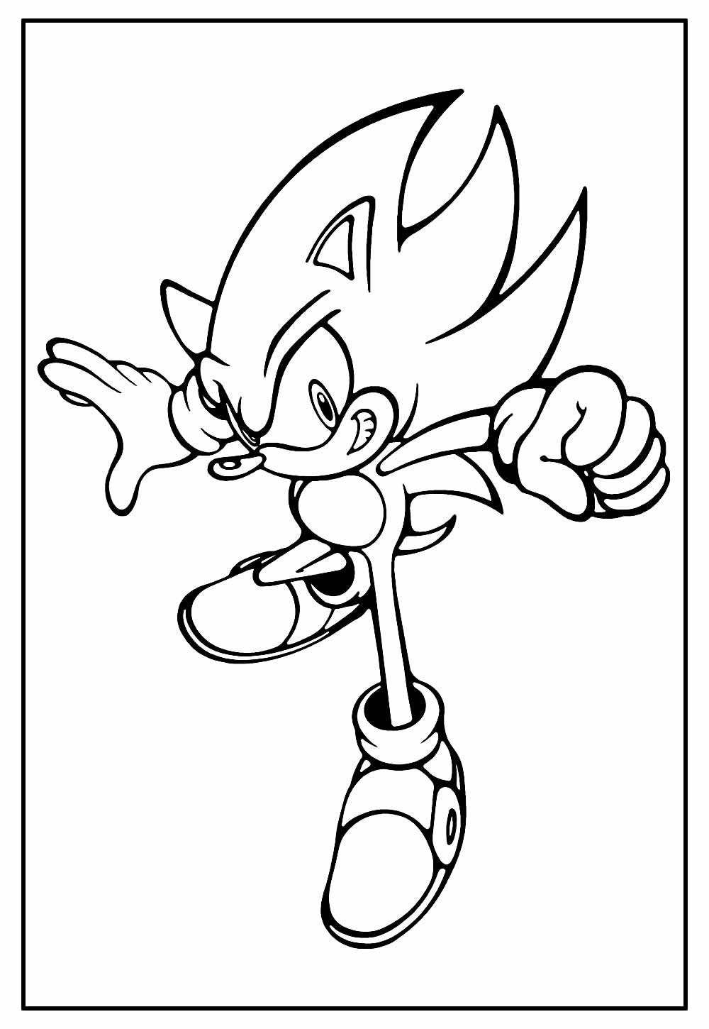 Colorir desenho do Sonic