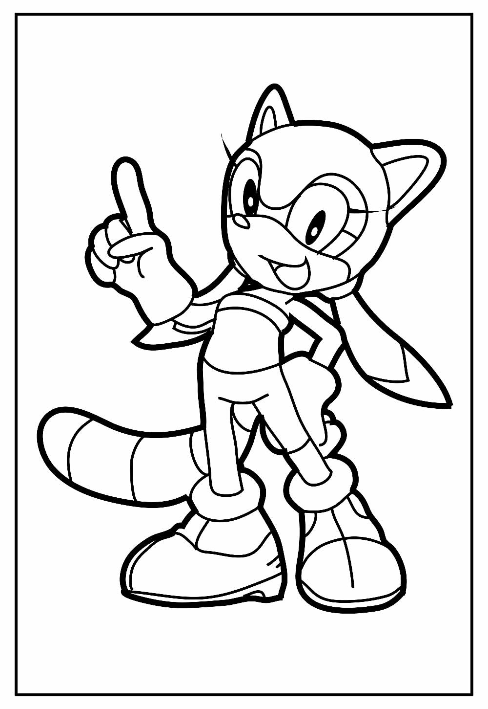 Pintar desenho do Sonic
