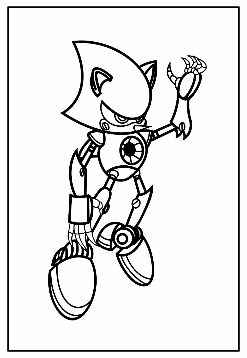 Pintar desenho do Metal Sonic