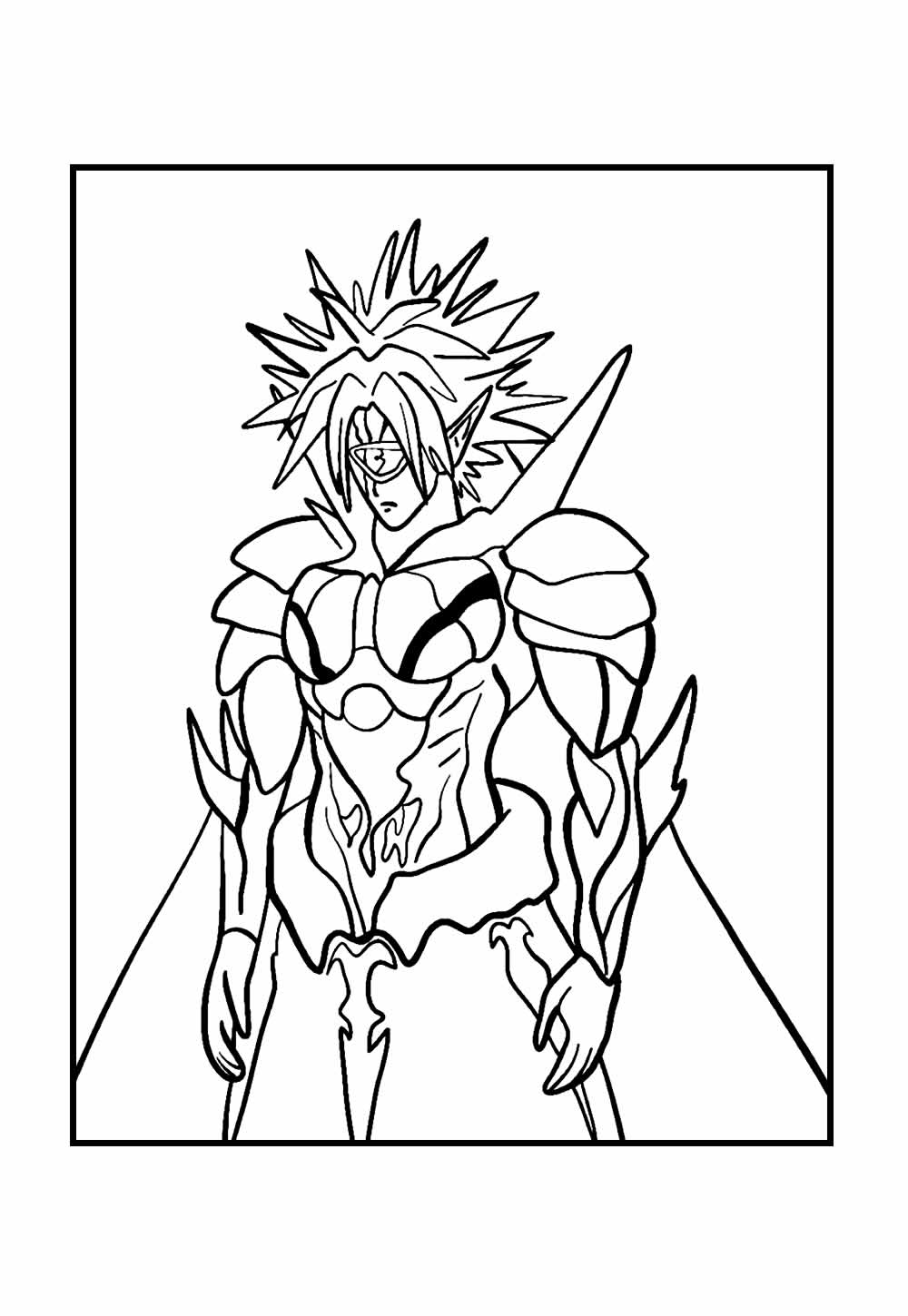 Desenho de One Punch Man para colorir