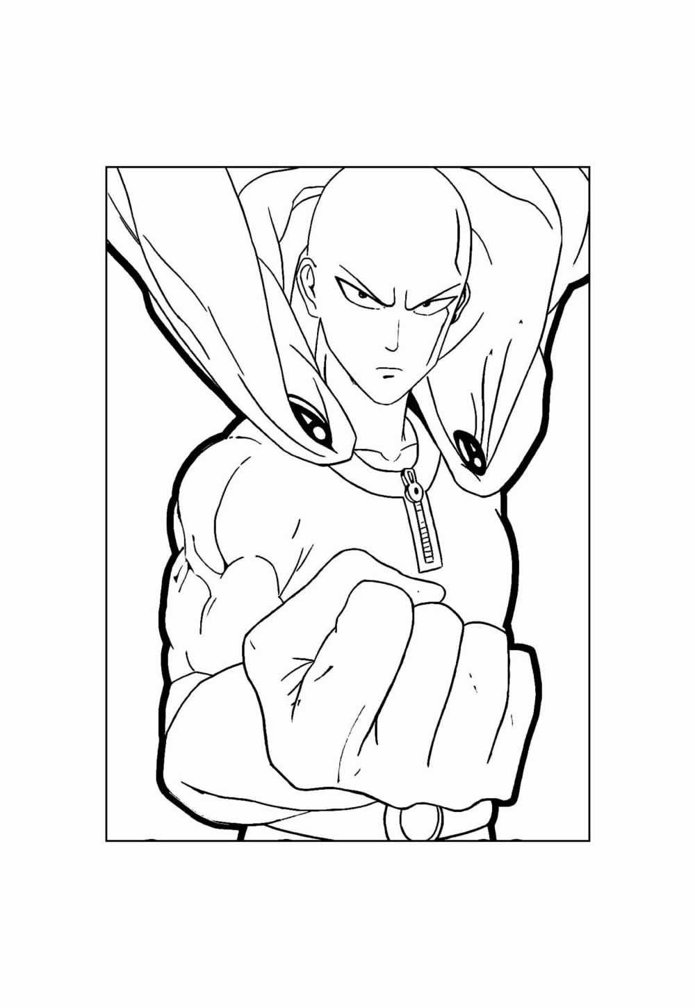 One Punch Man para colorir