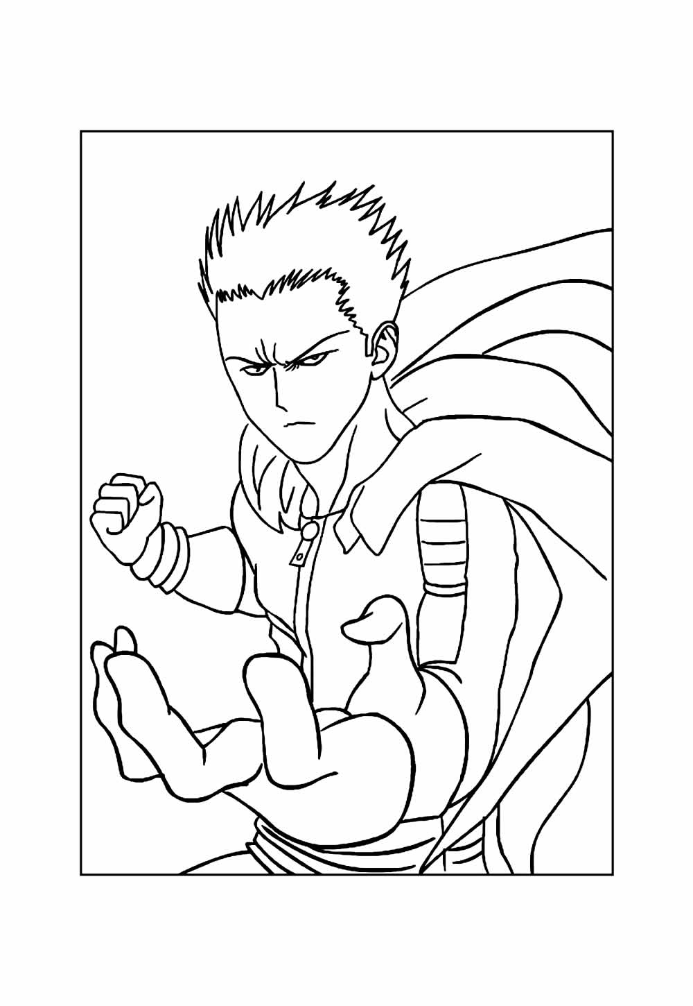 Desenho de One Punch Man