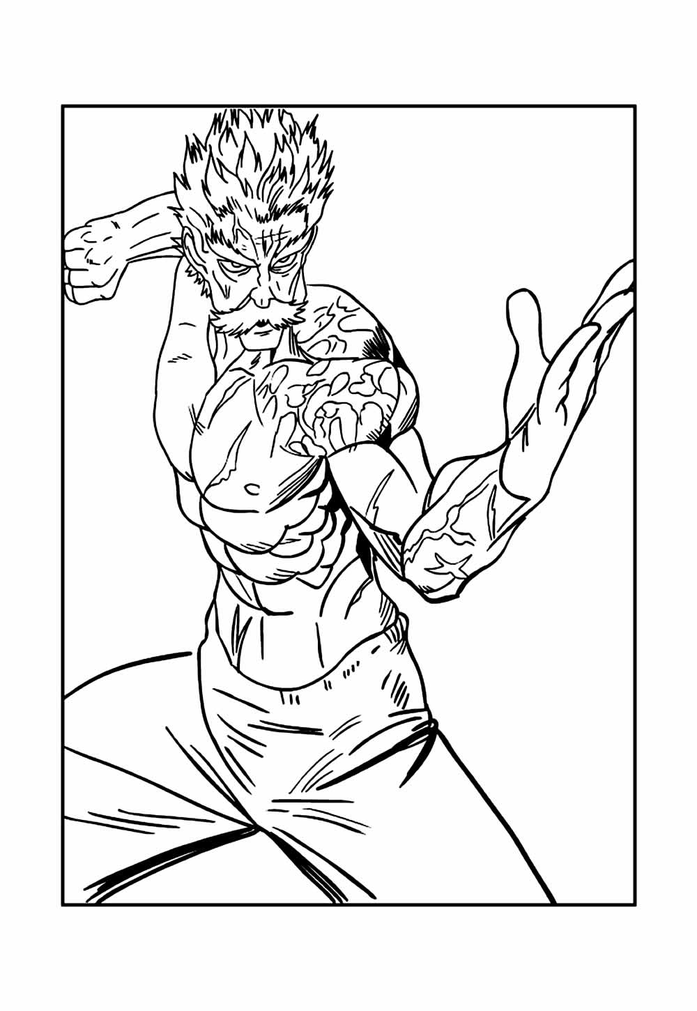 One Punch Man para colorir