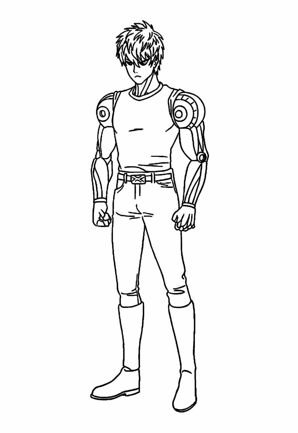 Desenhos One Punch Man para pintar