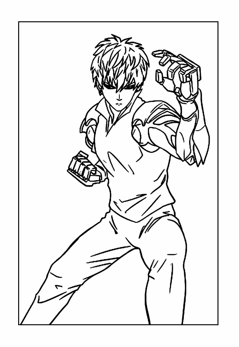 Desenhos One Punch Man para colorir