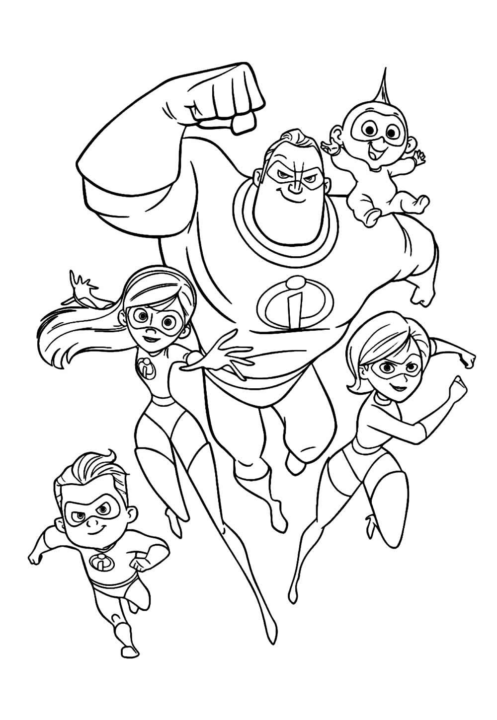 Desenho de Os Incríveis