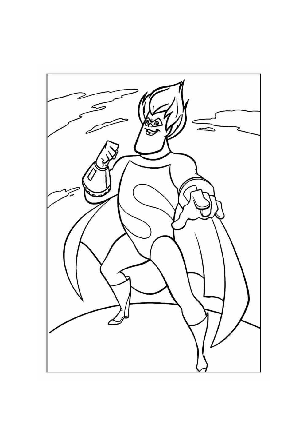 Desenho de Os Incríveis para imprimir