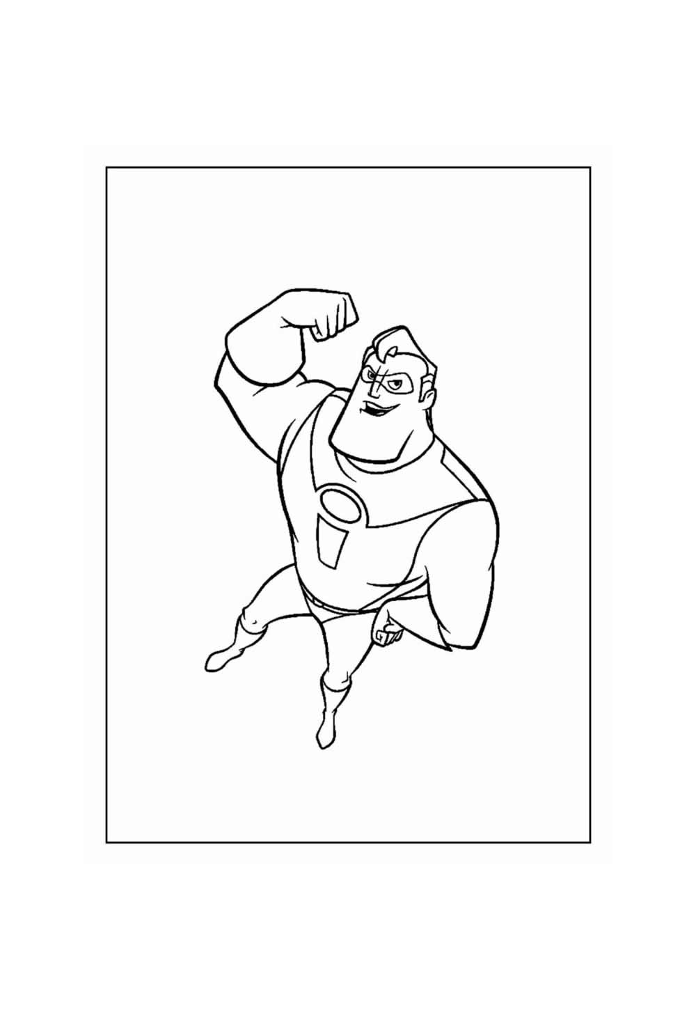 Desenho de Os Incríveis para colorir